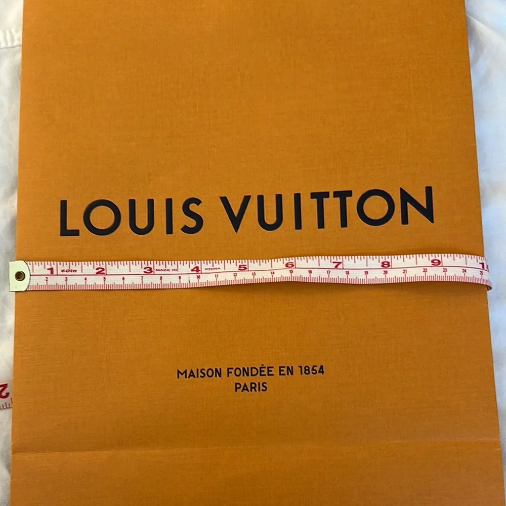 Authentic Louis Vuitton Orange Luxury Tote Shopping or Gift Bag